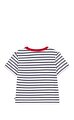 Kısa Kollu Çizgili Pamuklu Çocuk Tişört