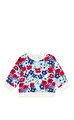 Çiçek Baskılı Pamuklu Kapüşonlu Bebek Sweatshirt
