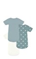 Askılı Pamuklu Bebek Body Set 3' li