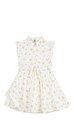 Çiçek Baskılı Kolsuz Pamuklu Çocuk Elbise