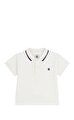 Kısa Kollu Düz Pamuklu Bebek Polo Tişört