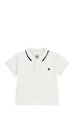 Kısa Kollu Düz Pamuklu Bebek Polo Tişört