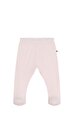 Ayaklı Triko Pudra Pantolon