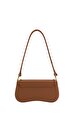 Kahverengi Joy Vegan Deri Omuz Çantası