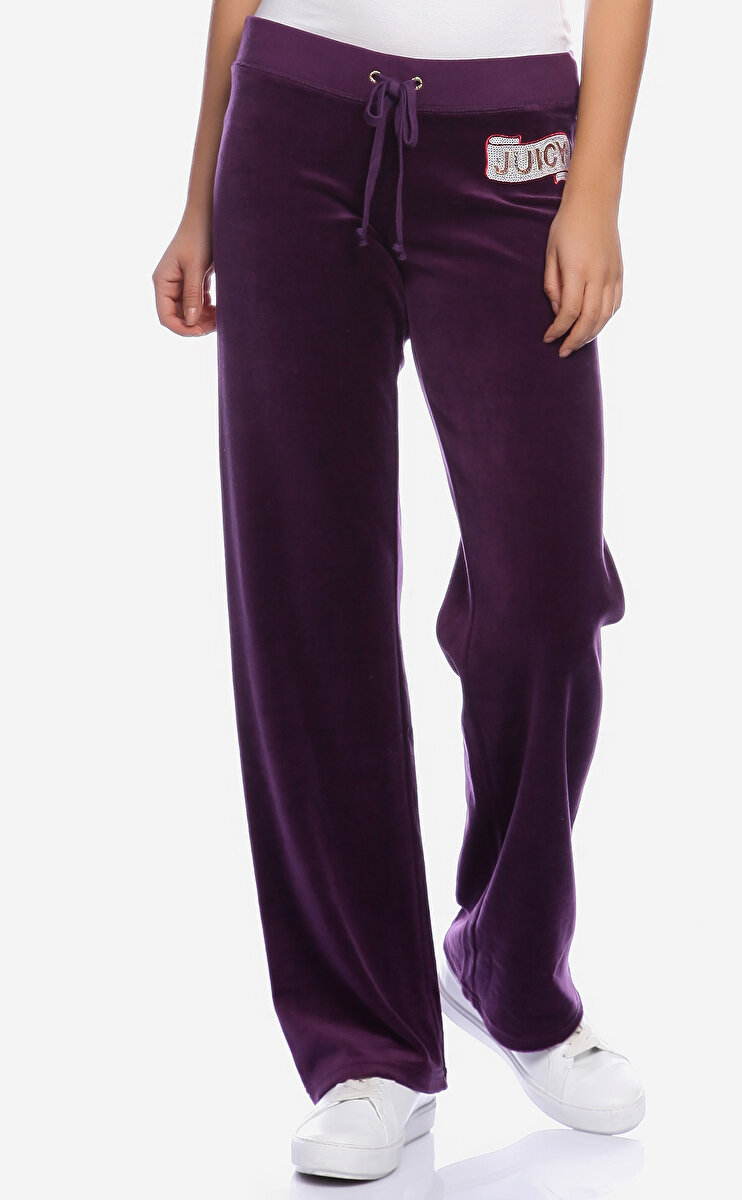 Juicy Couture Kadın Mor Eşofman Altı JUCWTKB31354-Aubergine