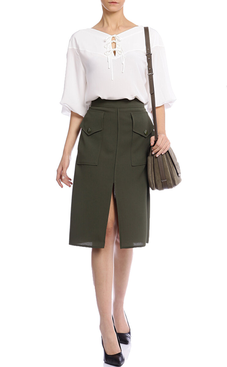 Barbara Bui Kad n Haki Etek BARL1500KEA 47 KHAKI Brandroom