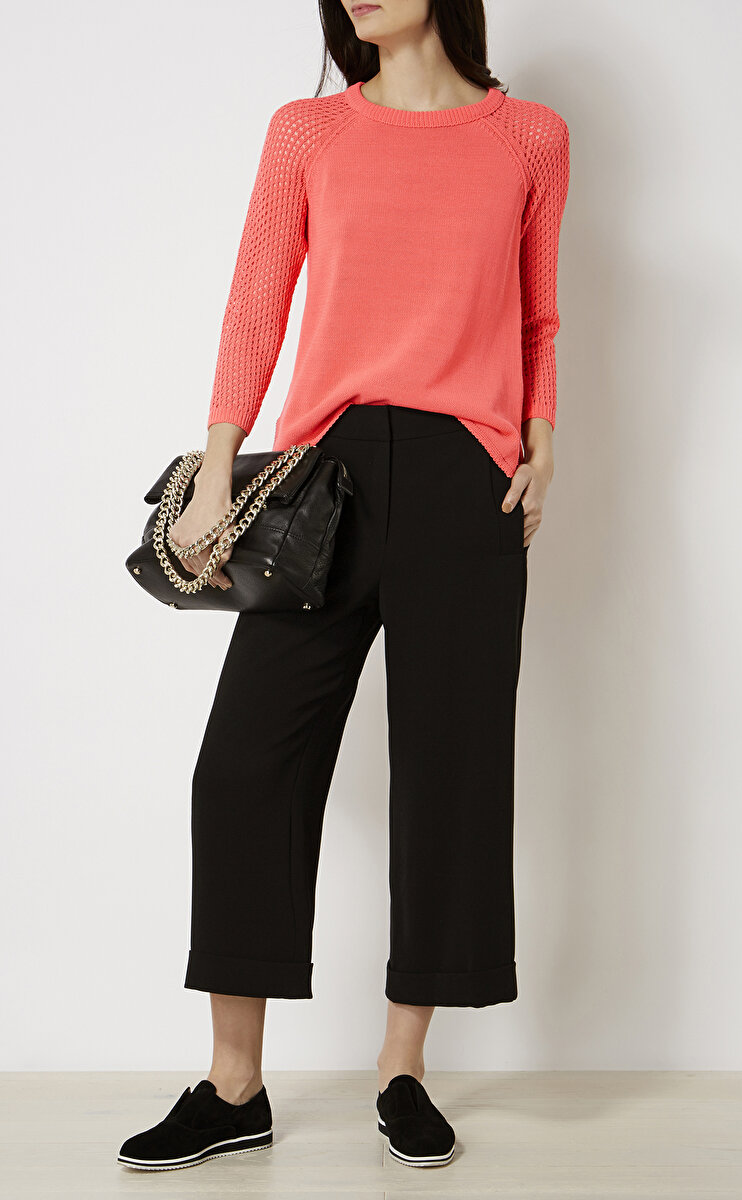 Karen Millen Kad n Mercan Triko KMLKY171 63 Coral Brandroom