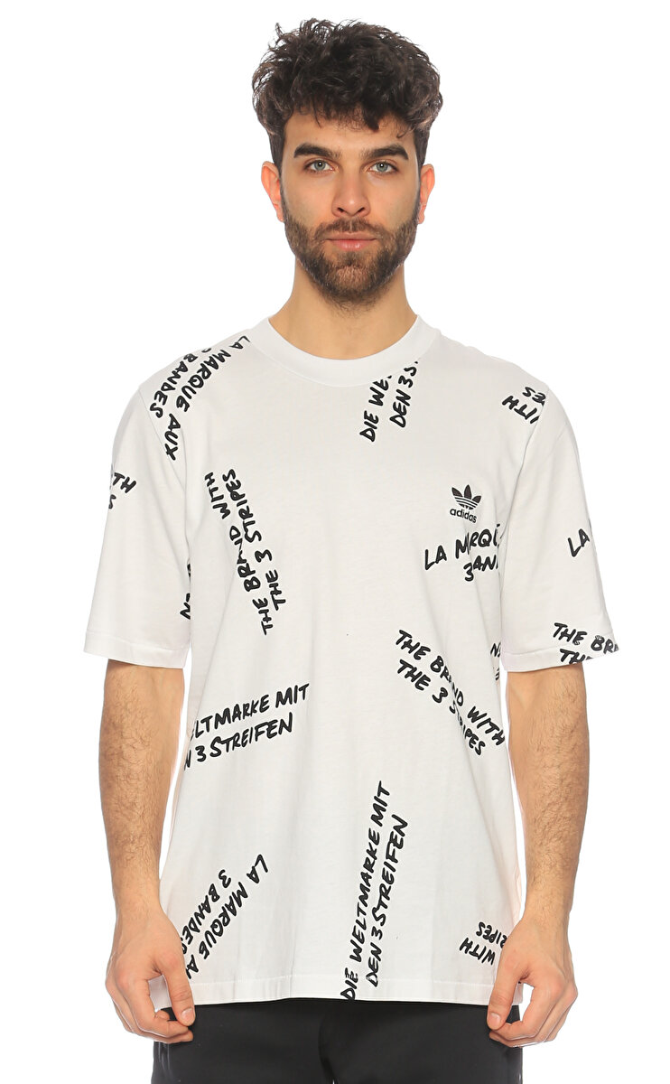 adidas originals Erkek Beyaz T Shirt ADIBJ9935 WHITE Brandroom