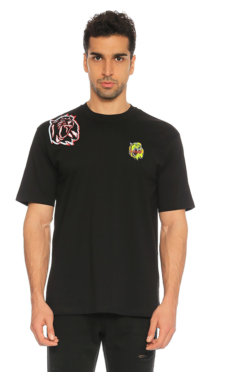 Versus Erkek Siyah T Shirt VRSBU90559BJ10289B10 BLACK Brandroom
