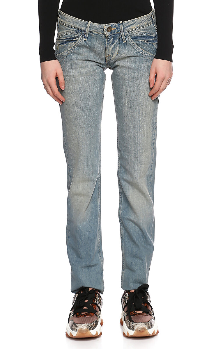 Fornarina Jeans Kad n Buz Mavisi Jean Pantolon FOBAF1729D271 LX