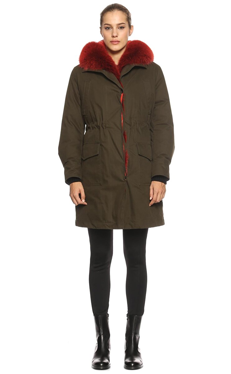 Moncler fur lined parka best sale