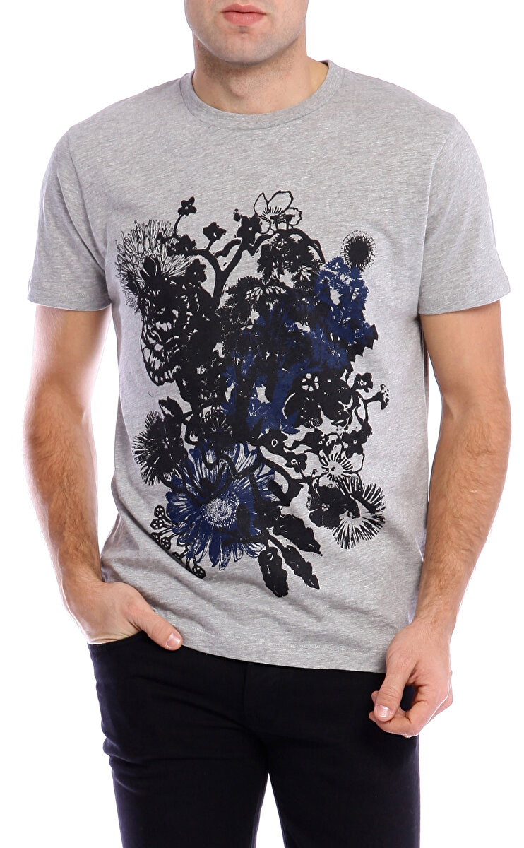 Essentiel Antwerp Erkek Gri T Shirt ESSM ERROR GREY Brandroom