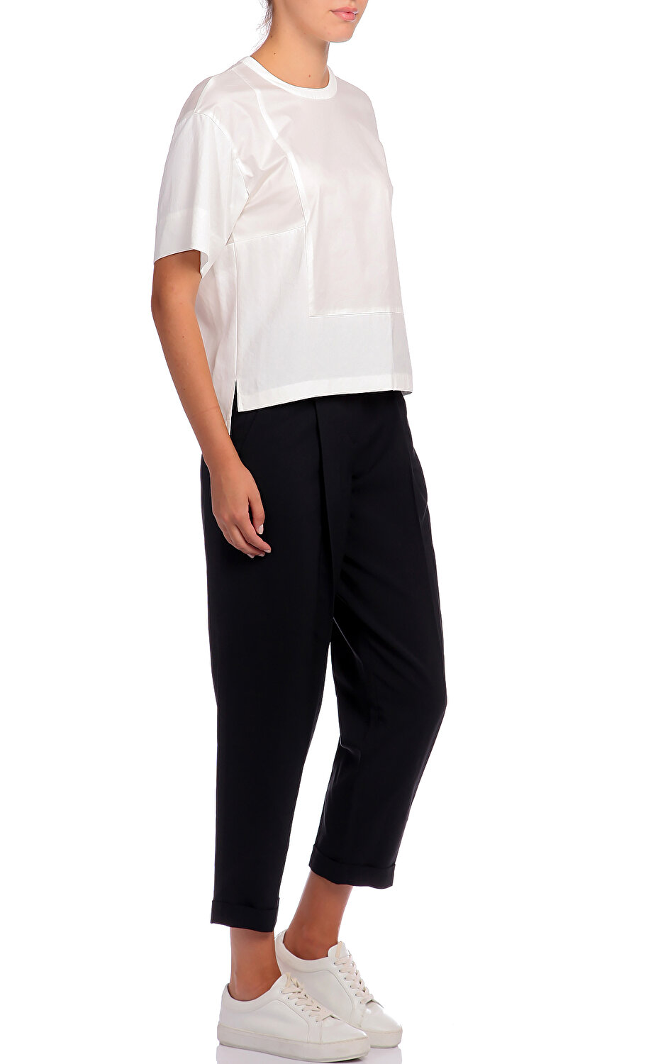 Dkny Kadin Beyaz Bluz Dknyn262054aea 111 Chalk Brandroom