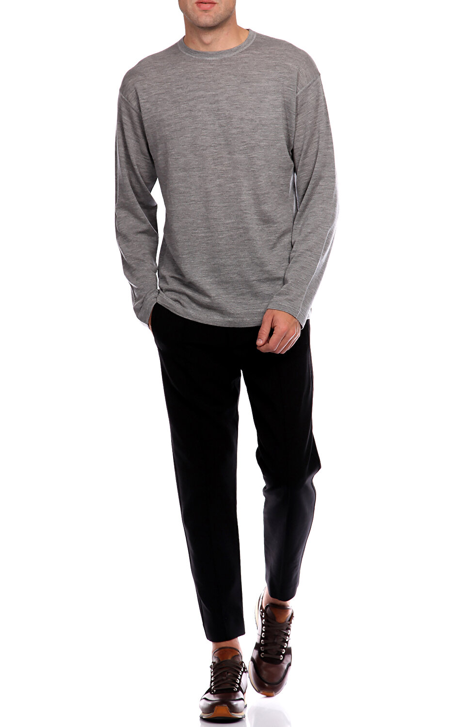 Alexander Wang Erkek Gri Triko Alw50231535 Grey Brandroom