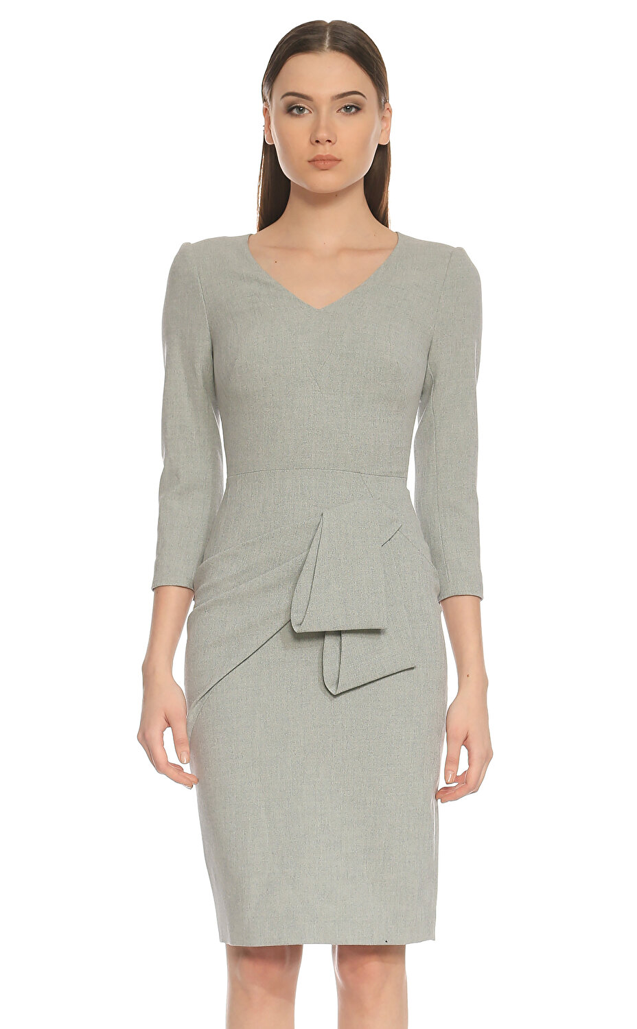karen millen gri elbise