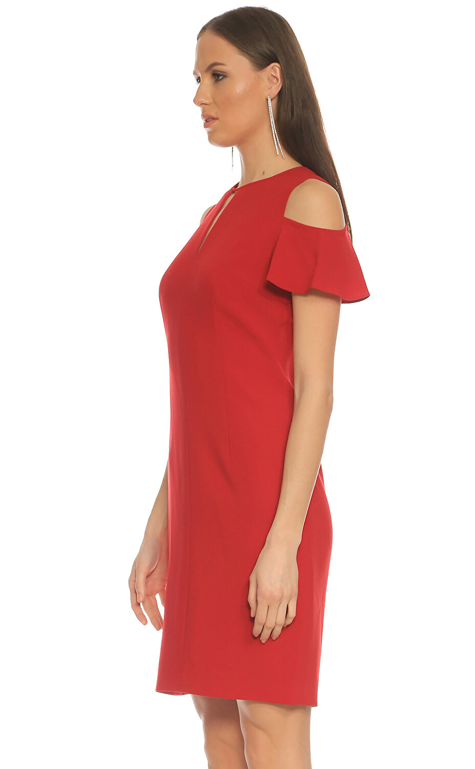Elie Tahari Kadin Kirmizi Elbise Elten087667png Bolero Brandroom