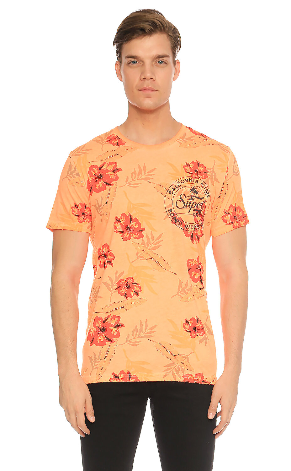 Superdry Erkek Mercan T Shirt Spdm10001hqop7 Scorchedcoral Brandroom