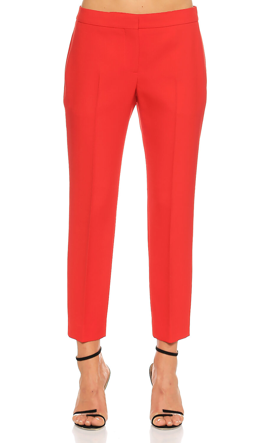 Alexander Mcqueen Kadin Kirmizi Pantolon Amq460085qkj096610 Red Brandroom