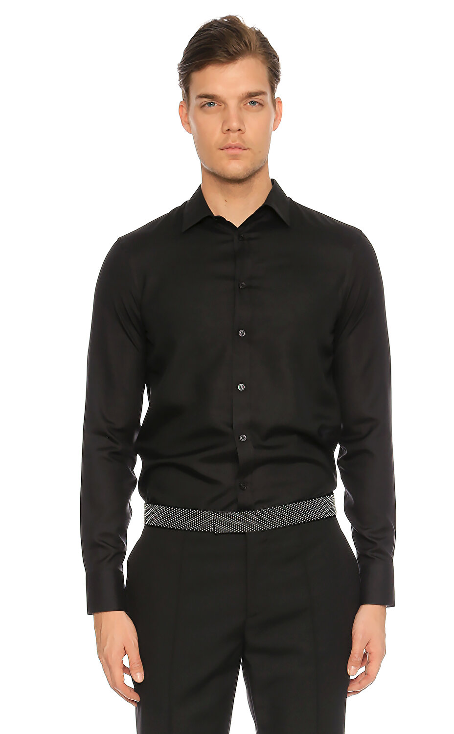 Alexander Mcqueen Erkek Siyah Gomlek Amqm461739qjp171000 Black Brandroom