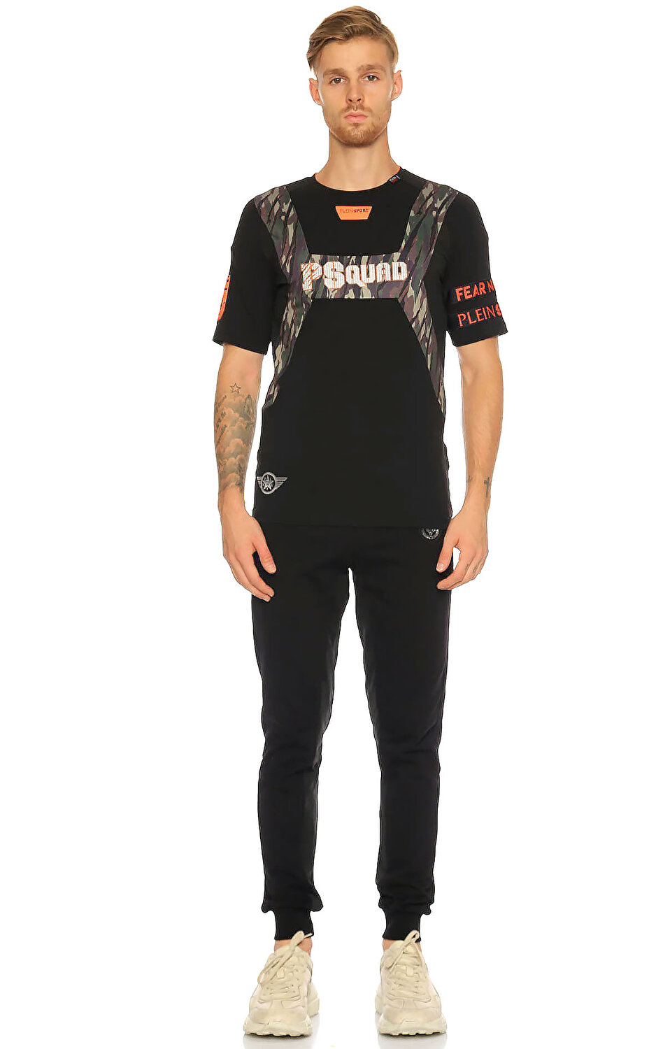 Philipp Plein Sport Erkek T Shirt Ppsmtk2075sjy001n220 Blackorange Brandroom
