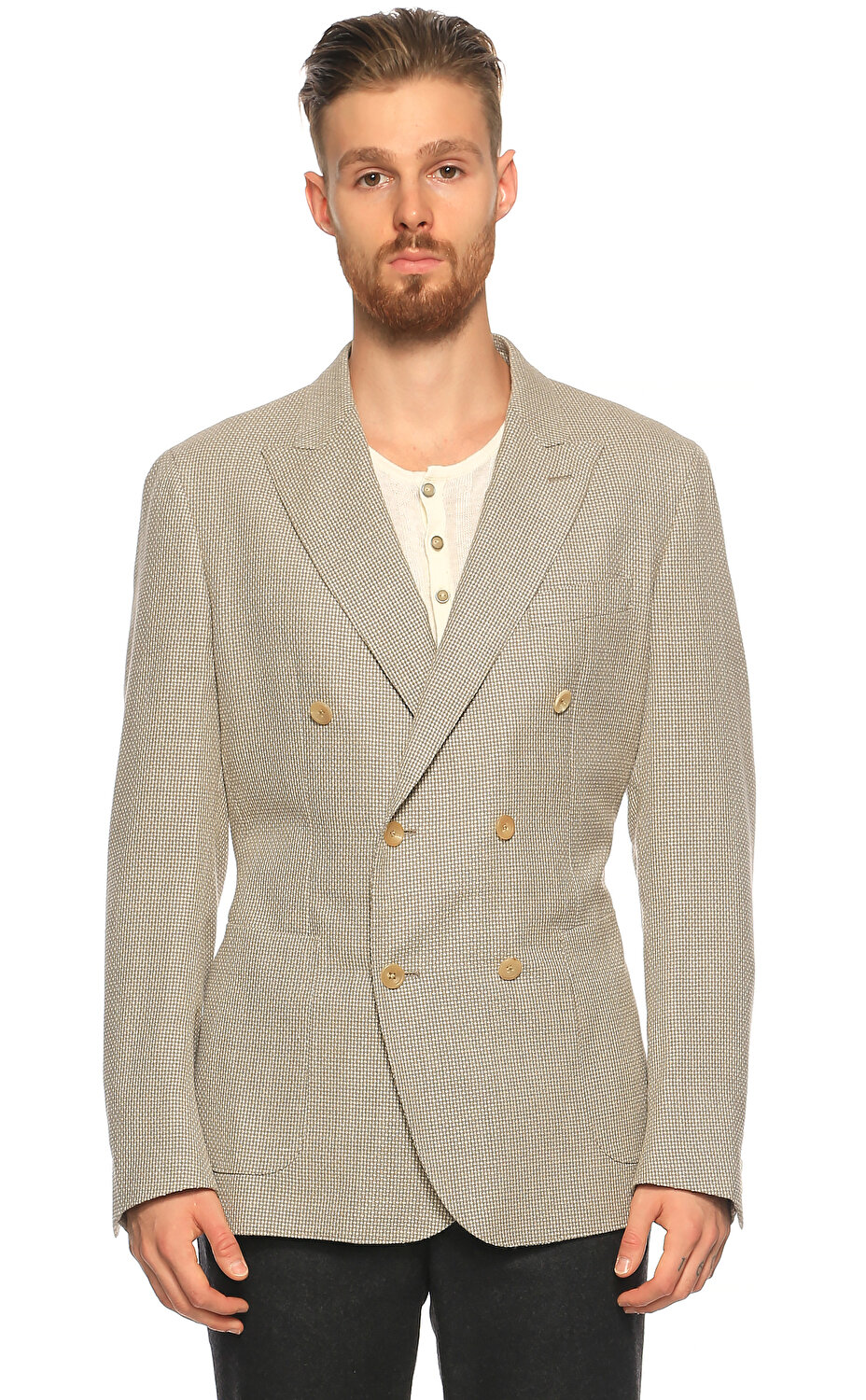 Hackett Erkek Bej Ceket Hachm442300r844 Beige Brandroom