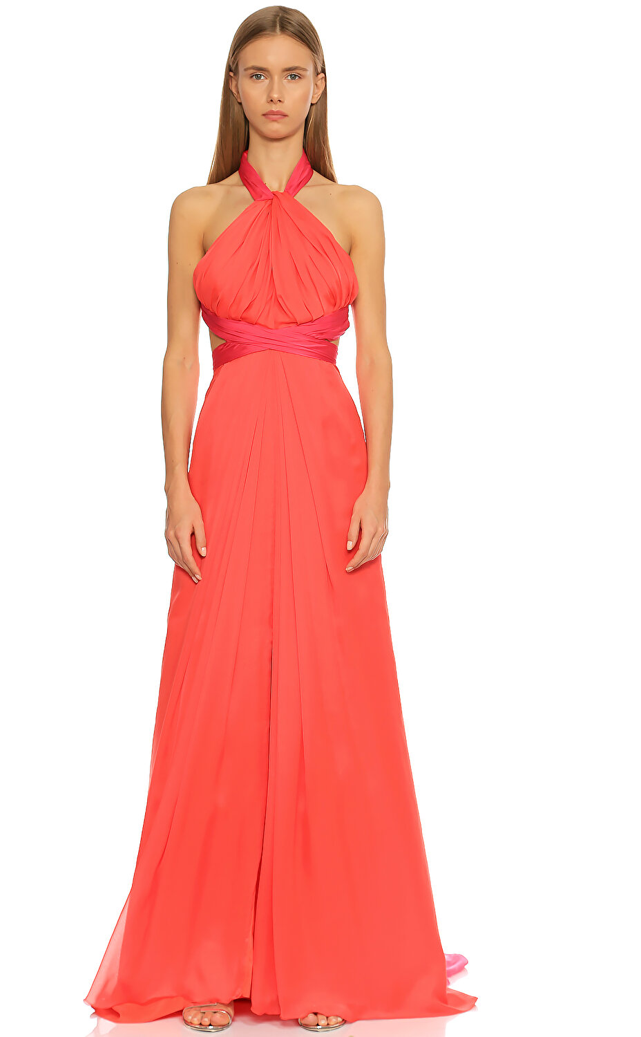 Brandon Maxwell Kadin Gece Elbisesi Brmgn055fuchsia Poppy Fuchsia Poppy Brandroom