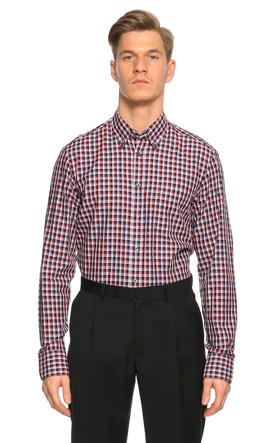 Van Laack Erkek Kirmizi Gomlek Vaa158630560 Red Brandroom