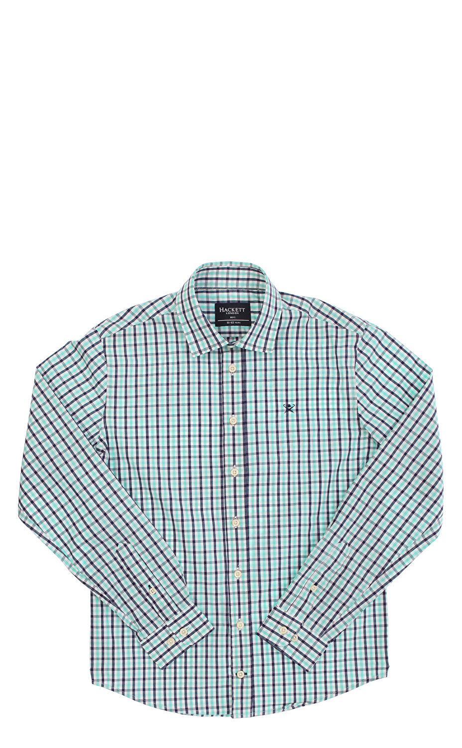 Hackett Erkek Cocuk Gomlek Hachk301288 15by Turquise Blue Brandroom