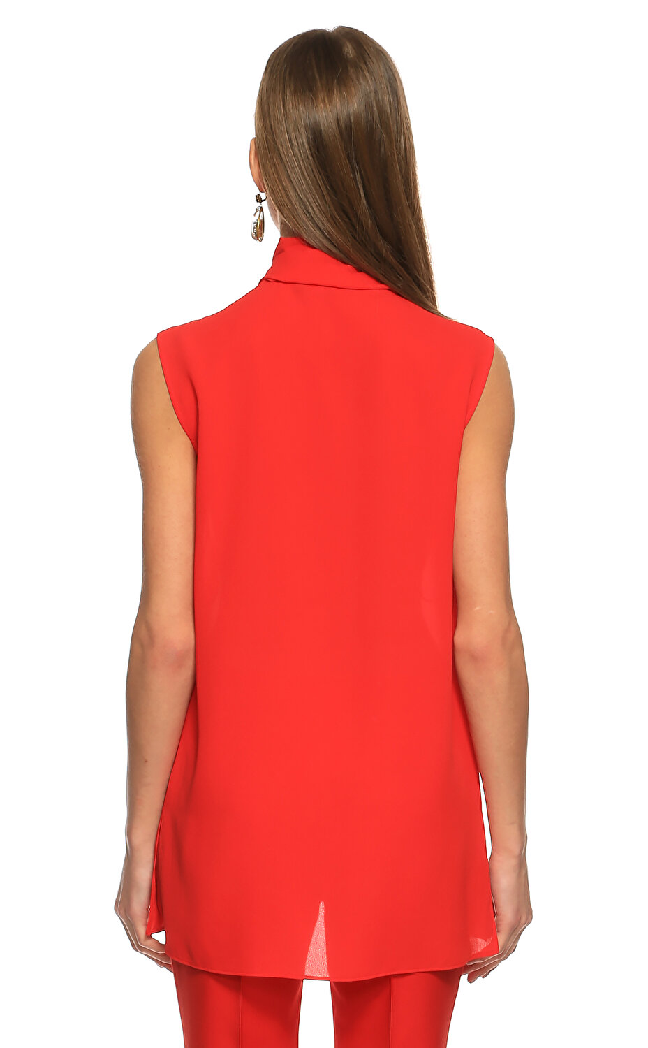Alexander Mcqueen Kadin Kirmizi Bluz Amq558816qmb076610 Red Brandroom