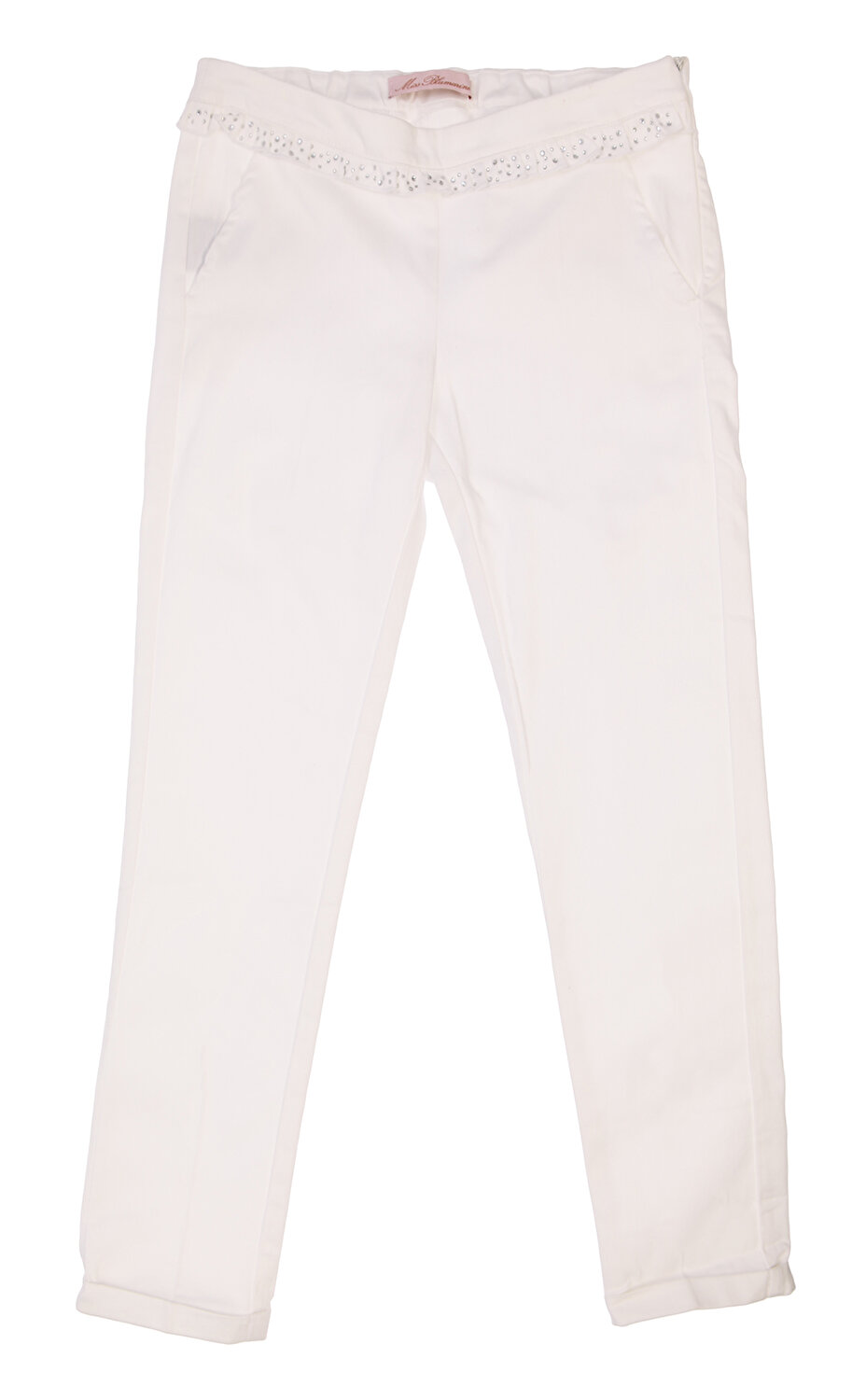 Miss Blumarine Kiz Cocuk Beyaz Pantolon Msbpl58108 White Brandroom