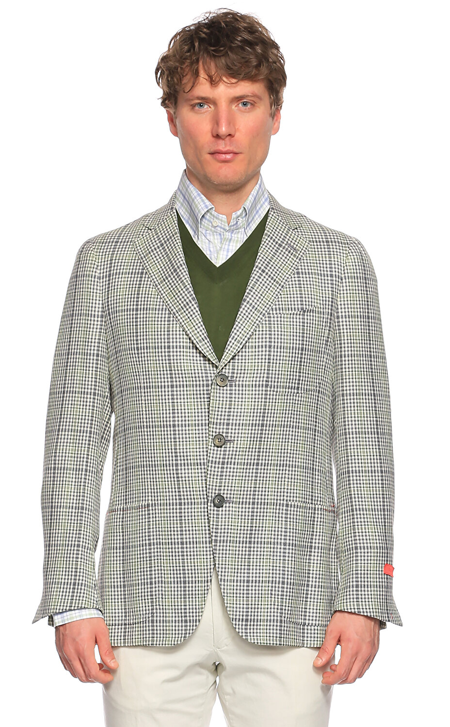 Isaia Erkek Yesil Ceket Isa805506990 Green Brandroom