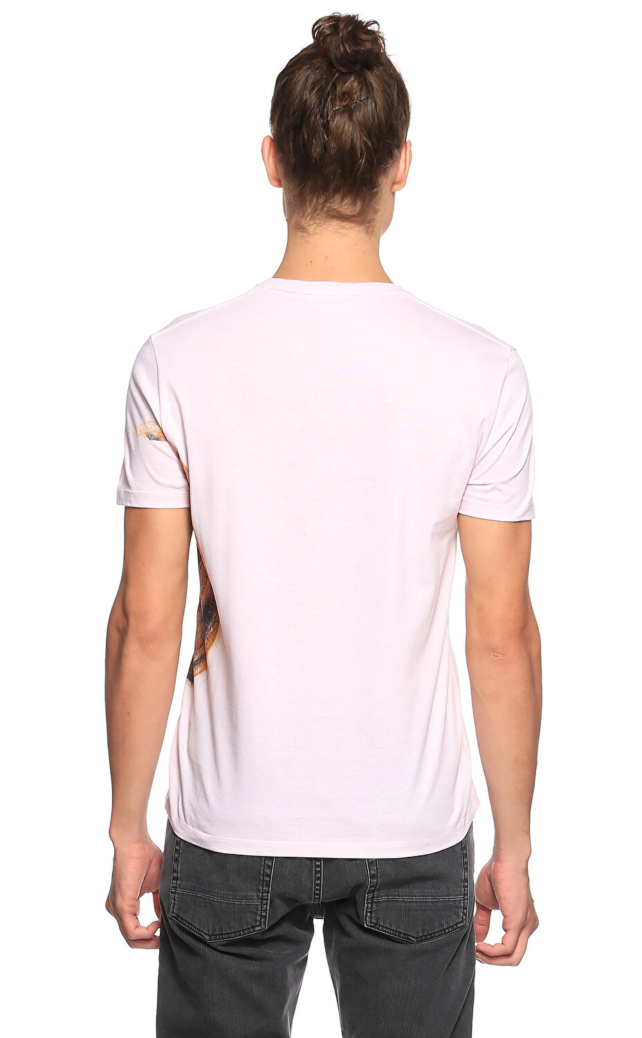 Alexander Mcqueen Erkek T Shirt Amqm550475qmz610907 0907 Pink Mix Brandroom