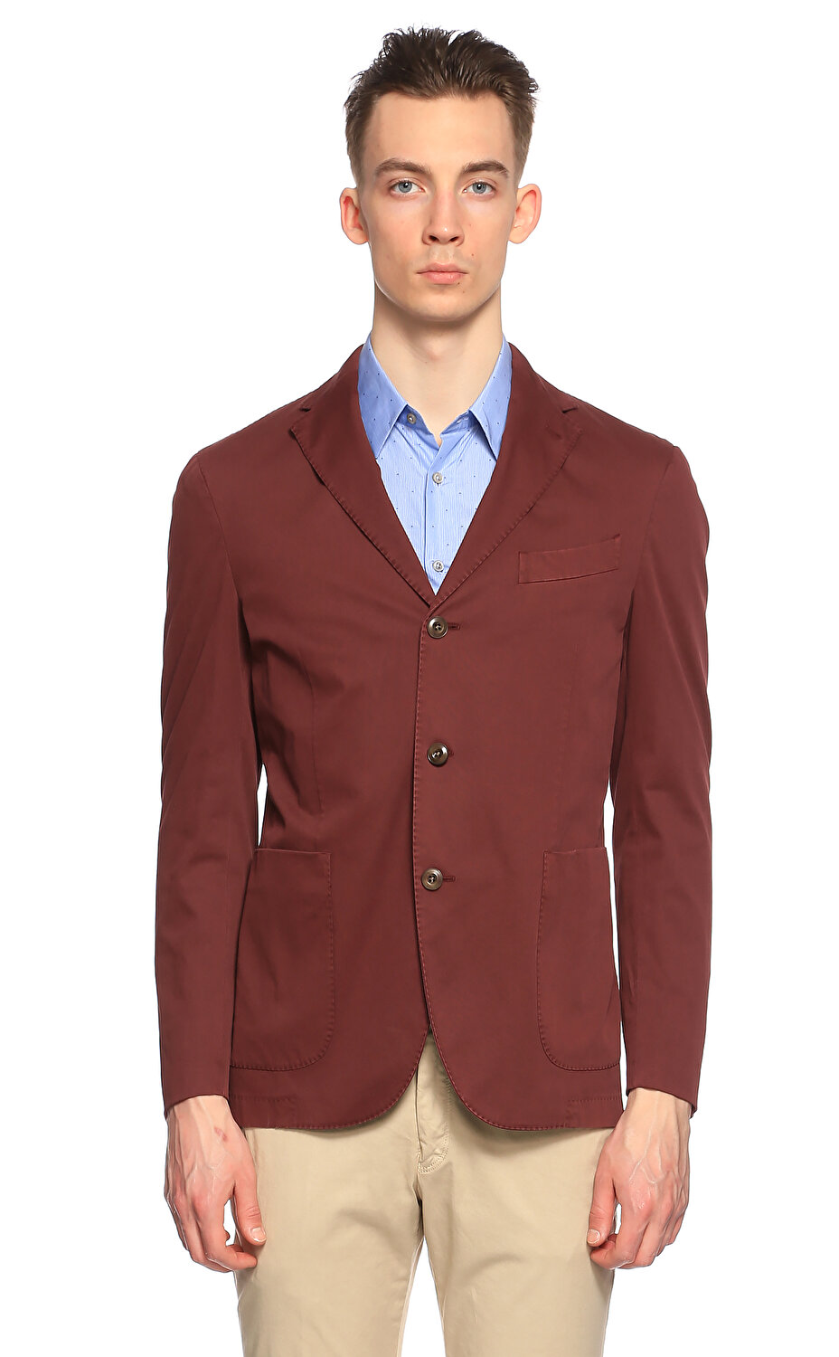 Boglioli Erkek Bordo Ceket Bogr3302gbcp434 Burgundy Brandroom
