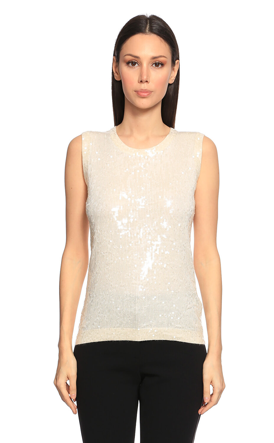 Donna Karan Kadin Ekru Bluz Dnka41t243y84 Ivory Brandroom