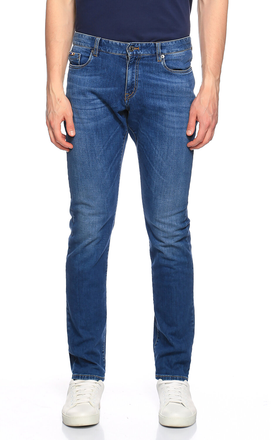 Faconnable Erkek Lacivert Jean Pantolon Fcnfm210067000 Navy Brandroom