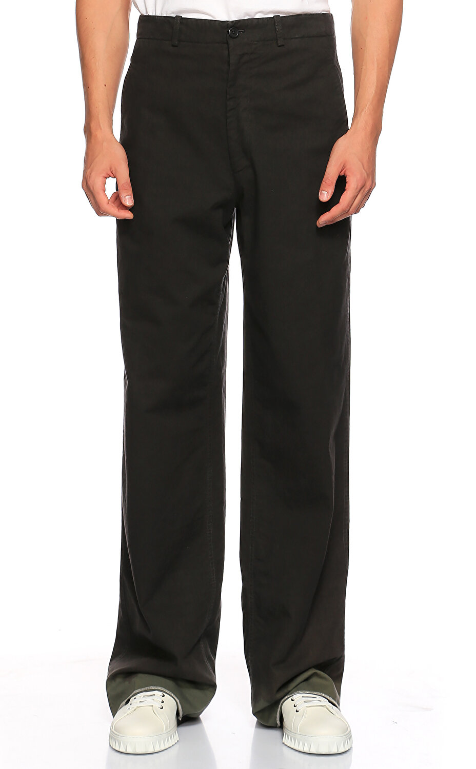 Lanvin Erkek Pantolon Lnvrmtr002647 Blackkhaki Brandroom