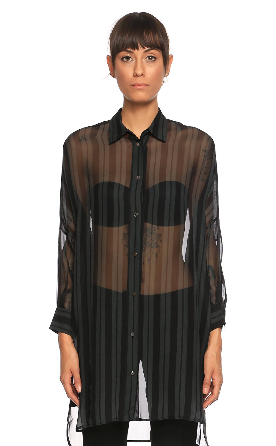 Dusan Kadin Gomlek Dsn23775 Striped Brandroom