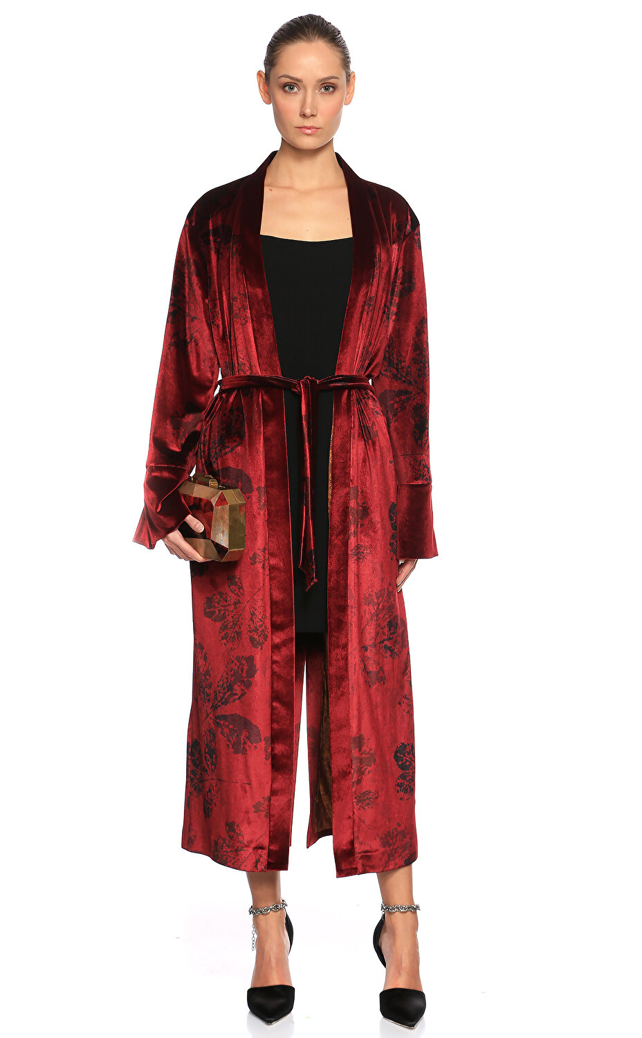 Karakimseli Kadin Kirmizi Kimono Karekyyk001 Kir Kirmizi Brandroom