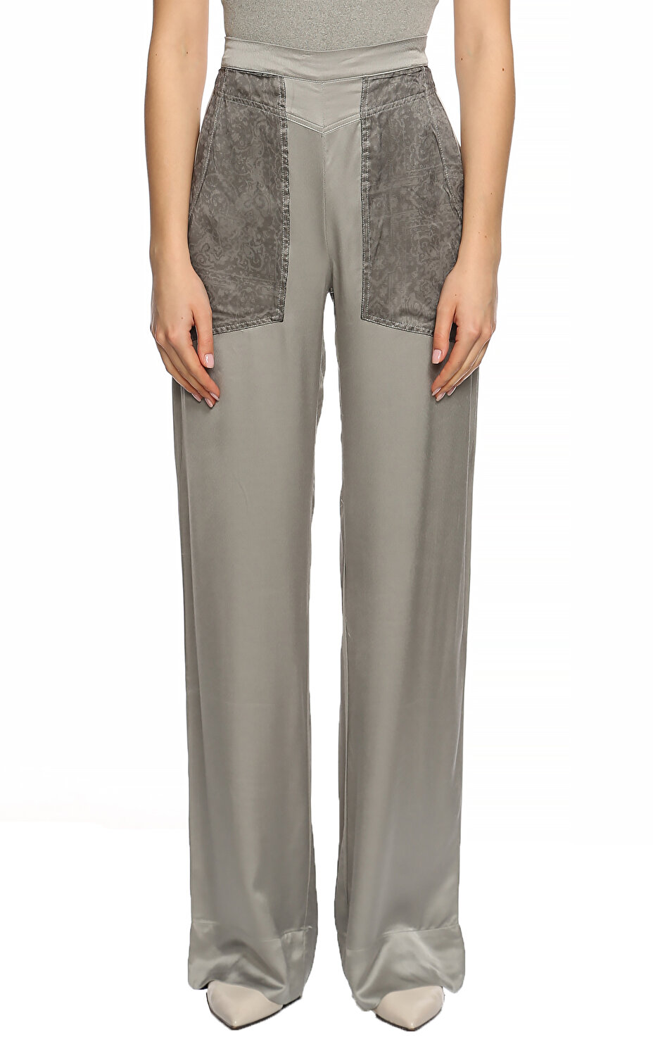 Les Benjamins Kadin Gri Pantolon Lbjstb F U Tr 010 Grey Brandroom