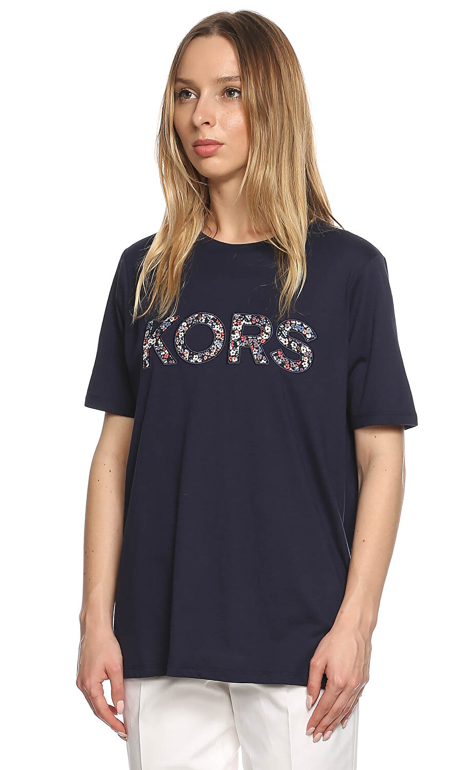 Michael Michael Kors Kadin Lacivert T Shirt Mmkms05mjj97j456 Truenavy Brandroom