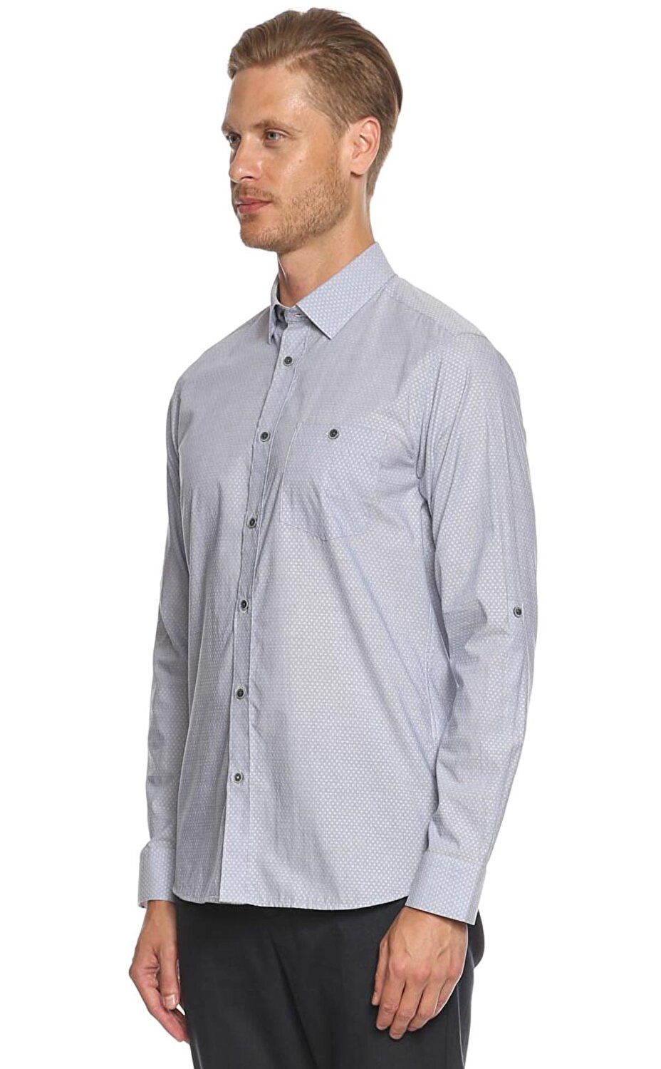 Ted Baker Erkek Mavi Gomlek Tedtc9maaaronblue Blue Brandroom