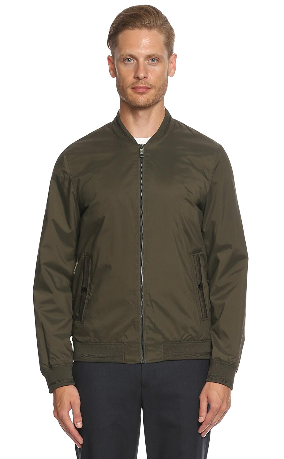 Ted Baker Erkek Haki Bomber Ceket Tedpivotkha Khaki Brandroom