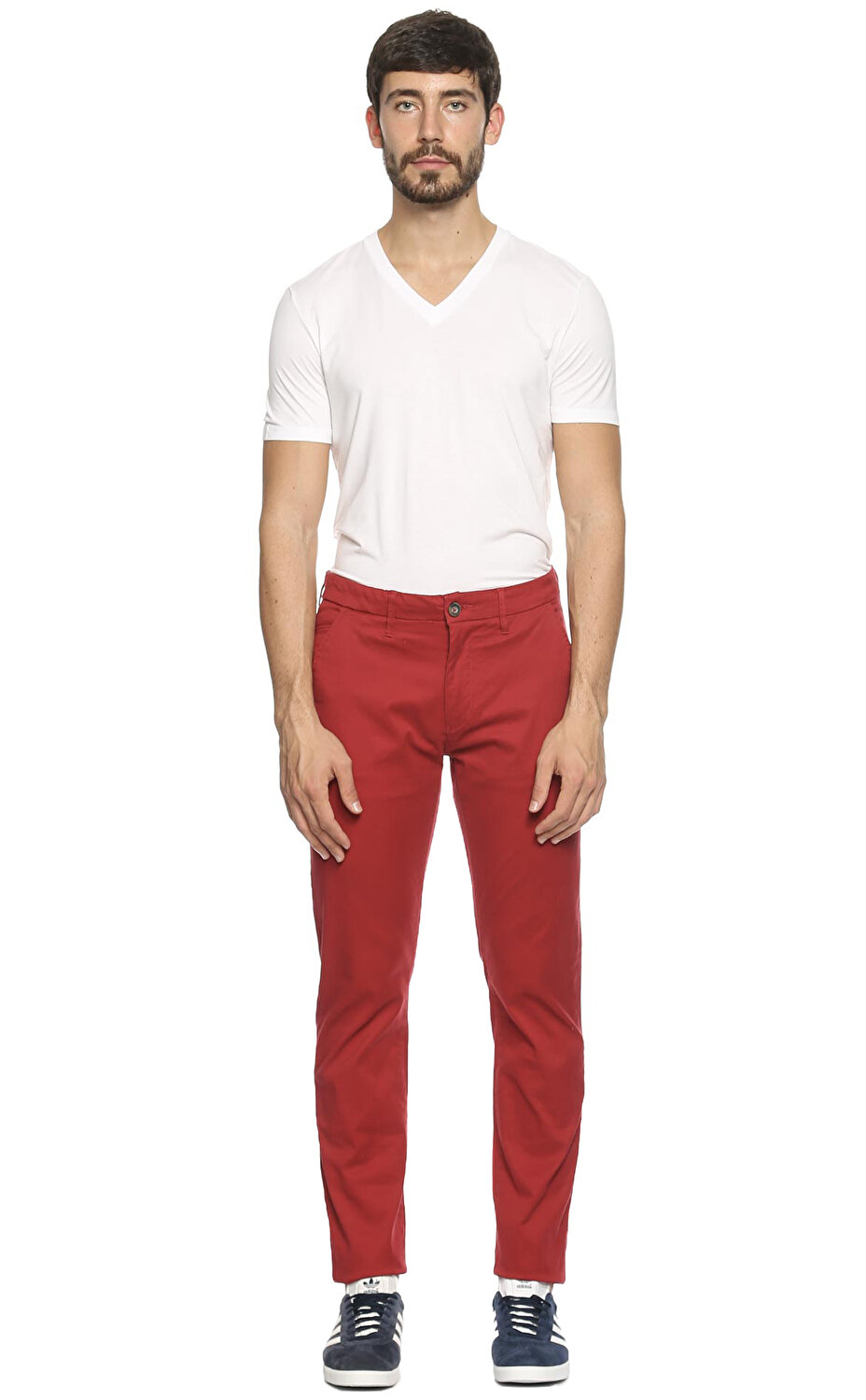 Casual Men Erkek Kirmizi Pantolon Gpmkadroitred Red Brandroom