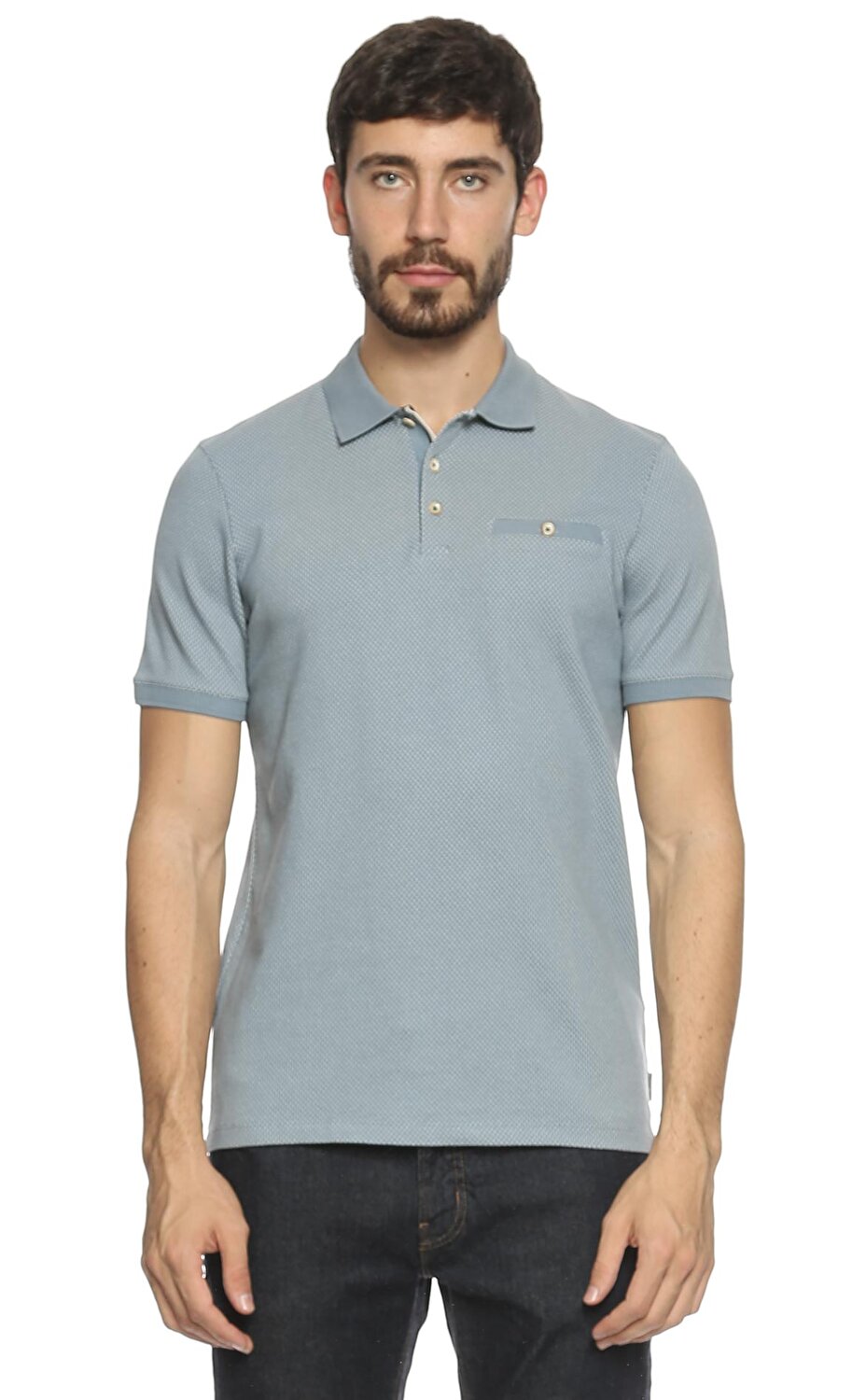 Ted Baker Erkek Mavi Polo T Shirt Tedtc9mdyalt Blue Lt Blue Brandroom