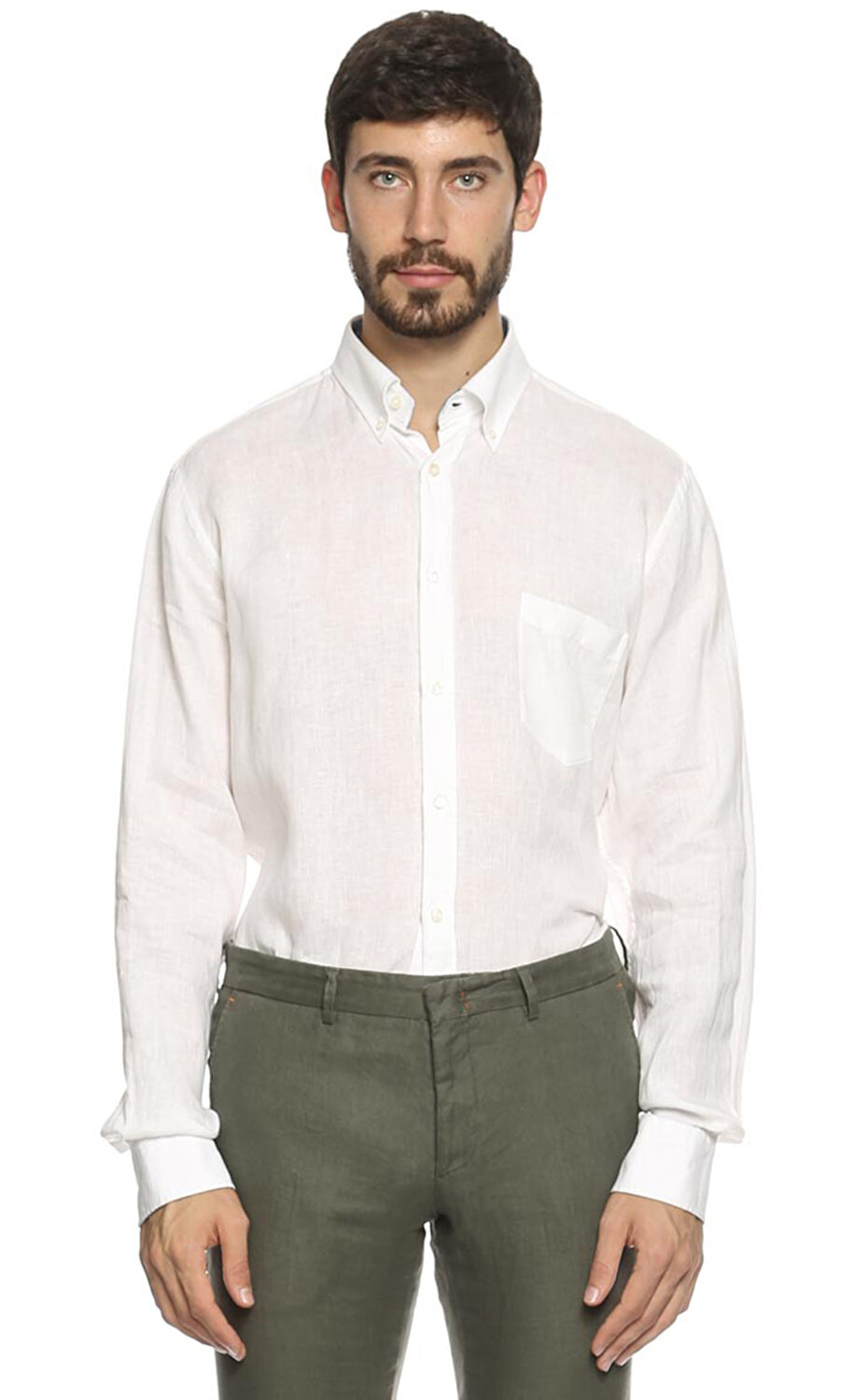Paul Shark Erkek Beyaz Gomlek Plsp18p315210 White Brandroom