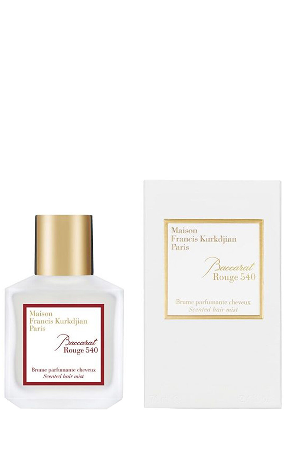 maison francis kurkdjian baccarat rouge hair mist parfum