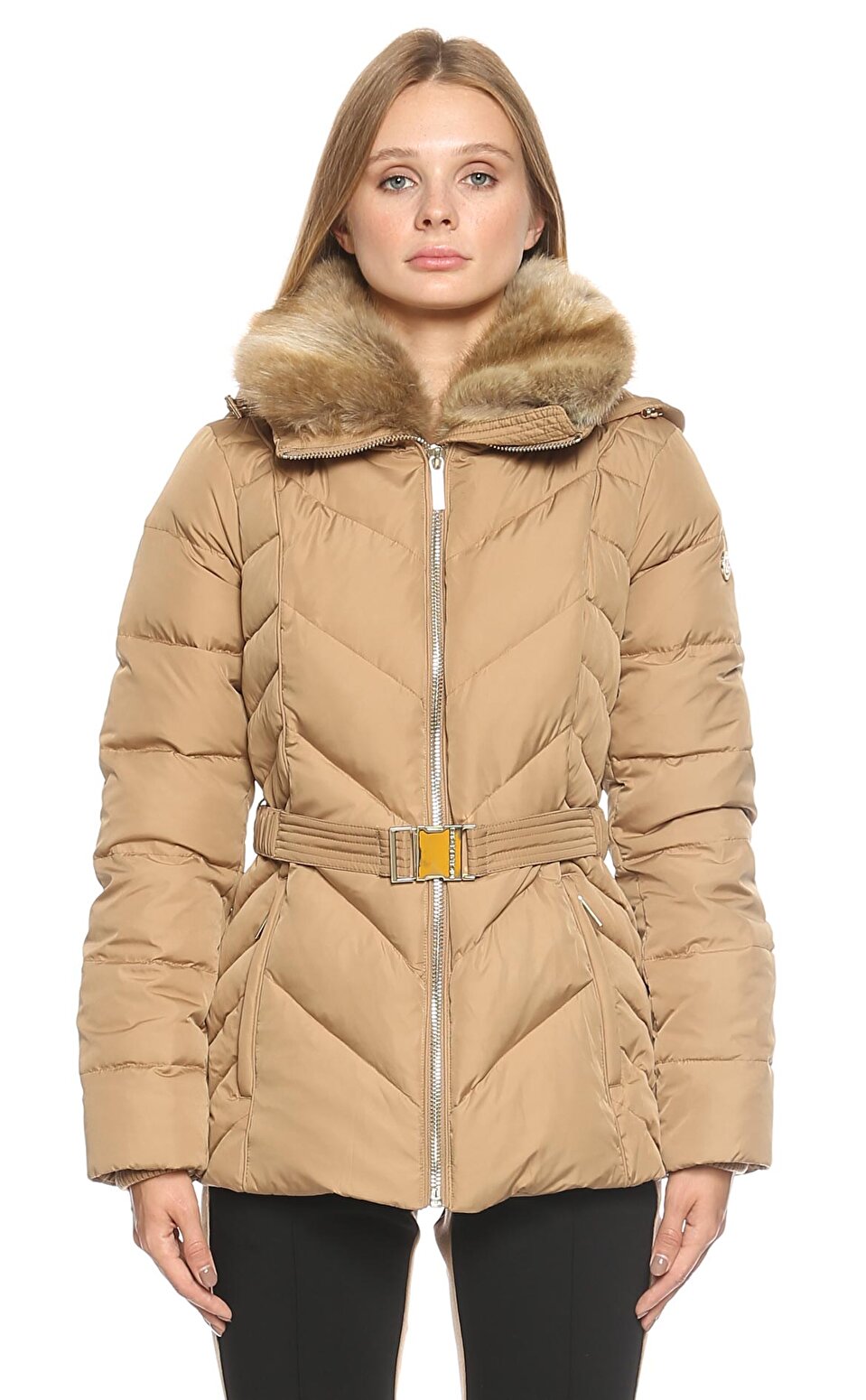 michael michael kors hooded belted vest