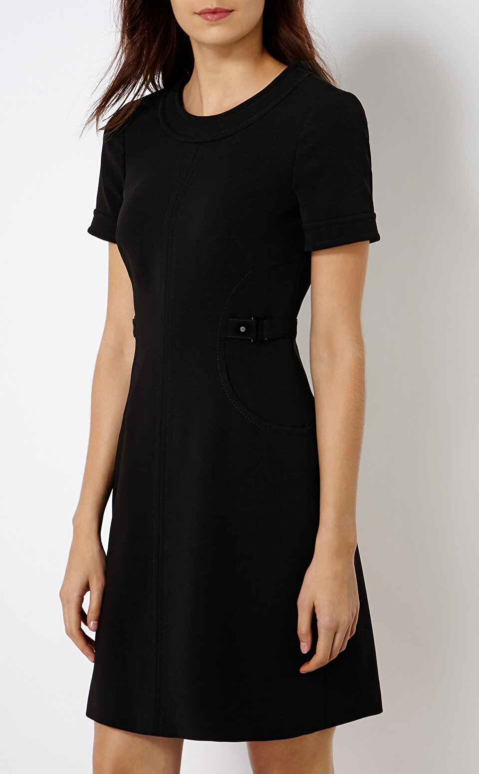 Karen Millen Kad n Siyah Elbise KMLDY032 1 Black Brandroom