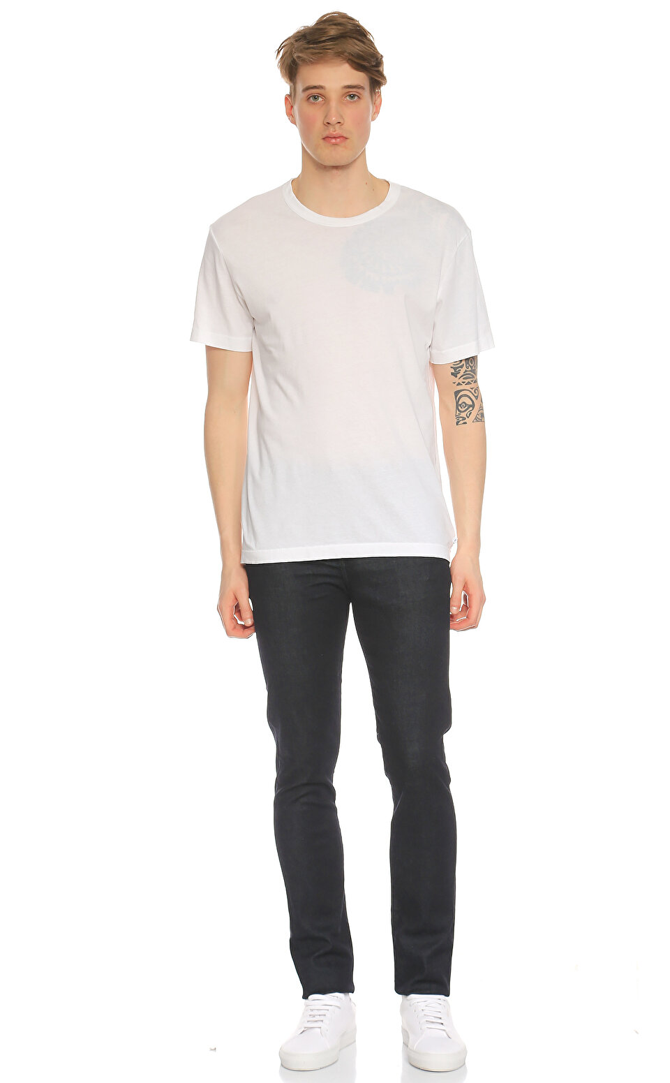Tシャツ・カットソー JAMES PERSE Men T Shirts IMLJ3311LMTP White Short Sleeve Crew Neck - White | James Perse Los Angeles