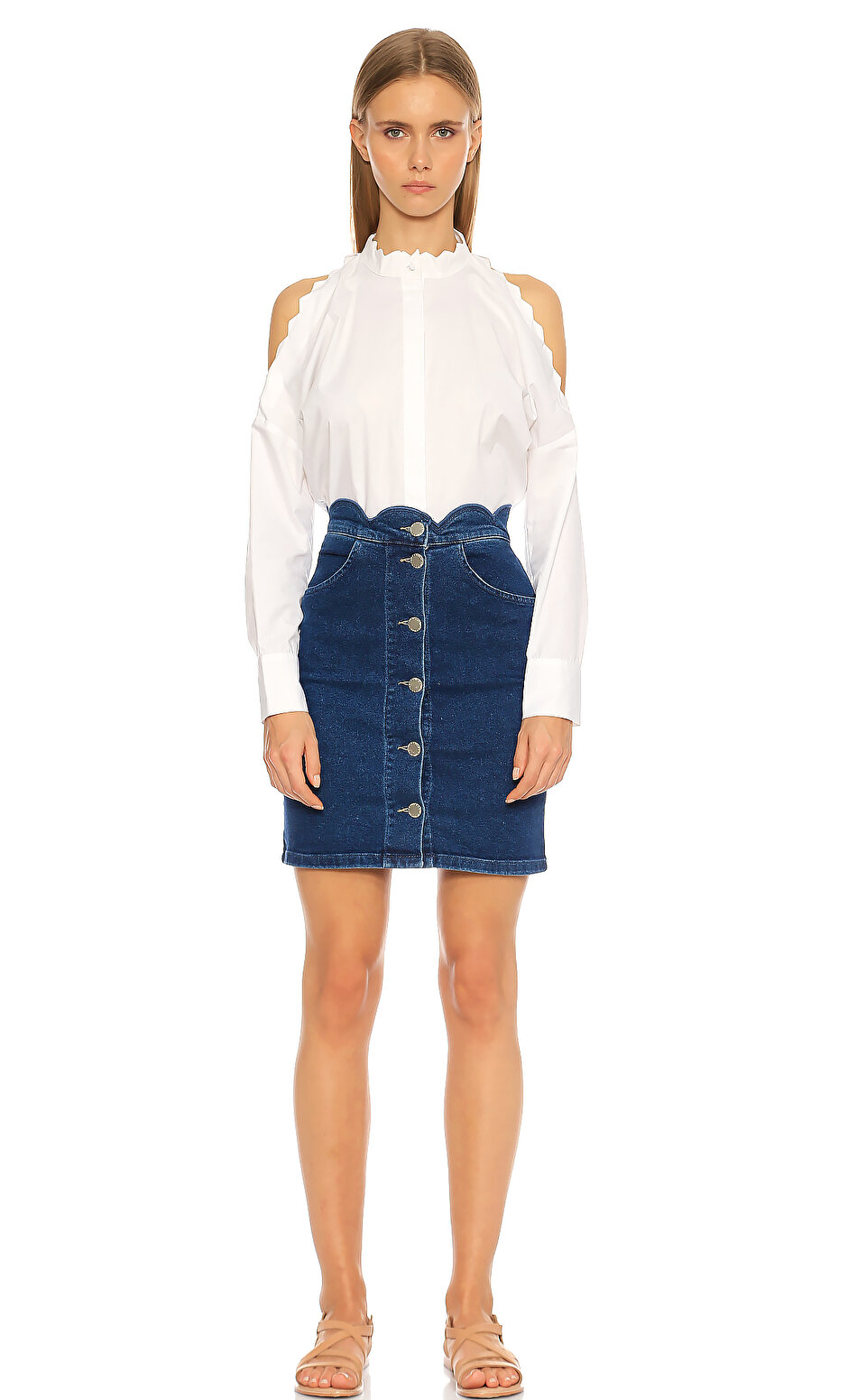 Maje Kad n Mavi Etek MAJE18JARON 0169 DENIM Brandroom